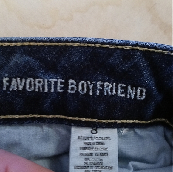 AMERICAN EAGLE FAVORITE BOYFRIEND JEANS 8 SHORT - Picture 6 of 7